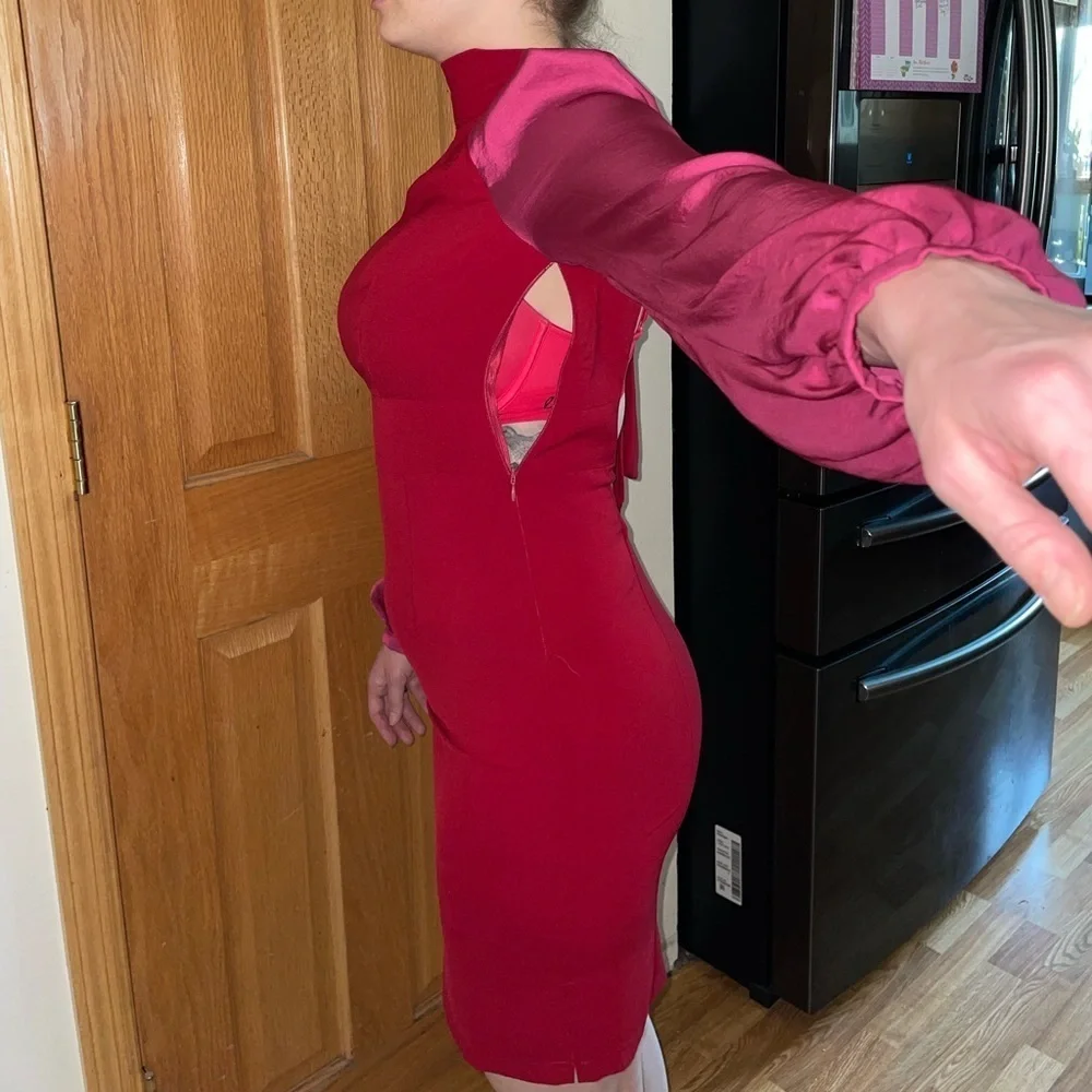 3Seasons Bishop Sleeved Beautiful Office Dress *make offers* - Picture 5 of 8